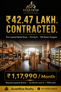 Pre-Leased Retail Shop, 414 Sq.ft — M3M Jewel, MG Road, Gurgaon | Commercial Property