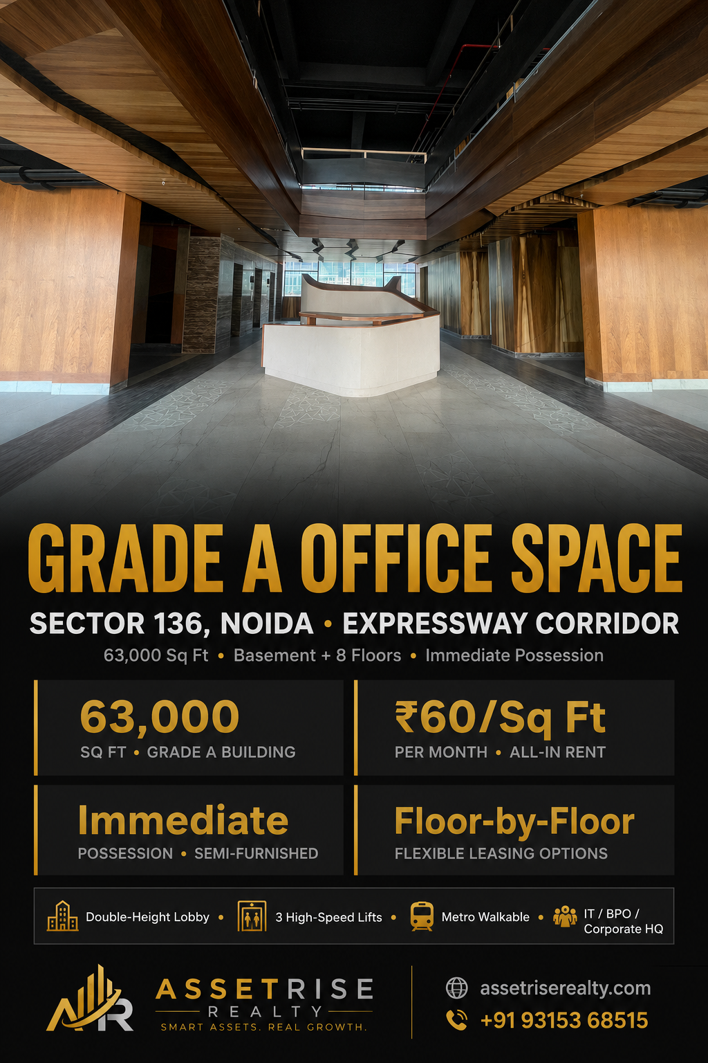 Grade A Office Space — Sector 136, Noida | Corporate Leasing