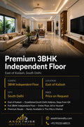 Premium 3BHK Independent Floor — East of Kailash, New Delhi | Residential Property