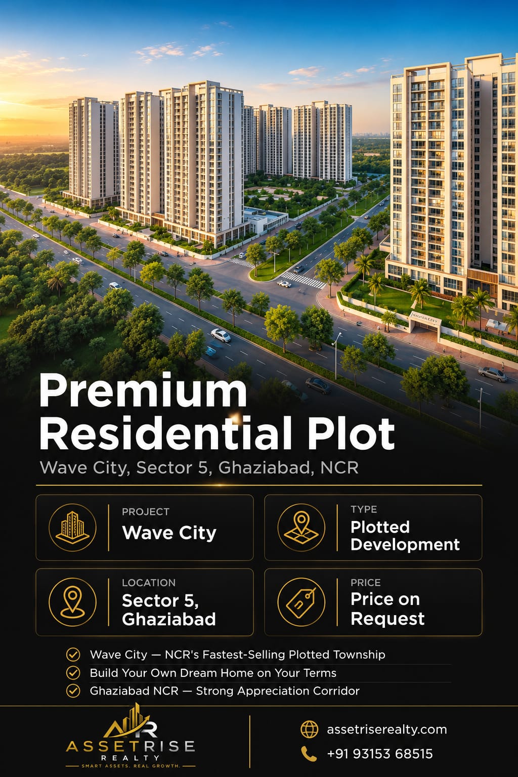 Premium Residential Plot — Wave City Sector 5, Ghaziabad | Plotted Development