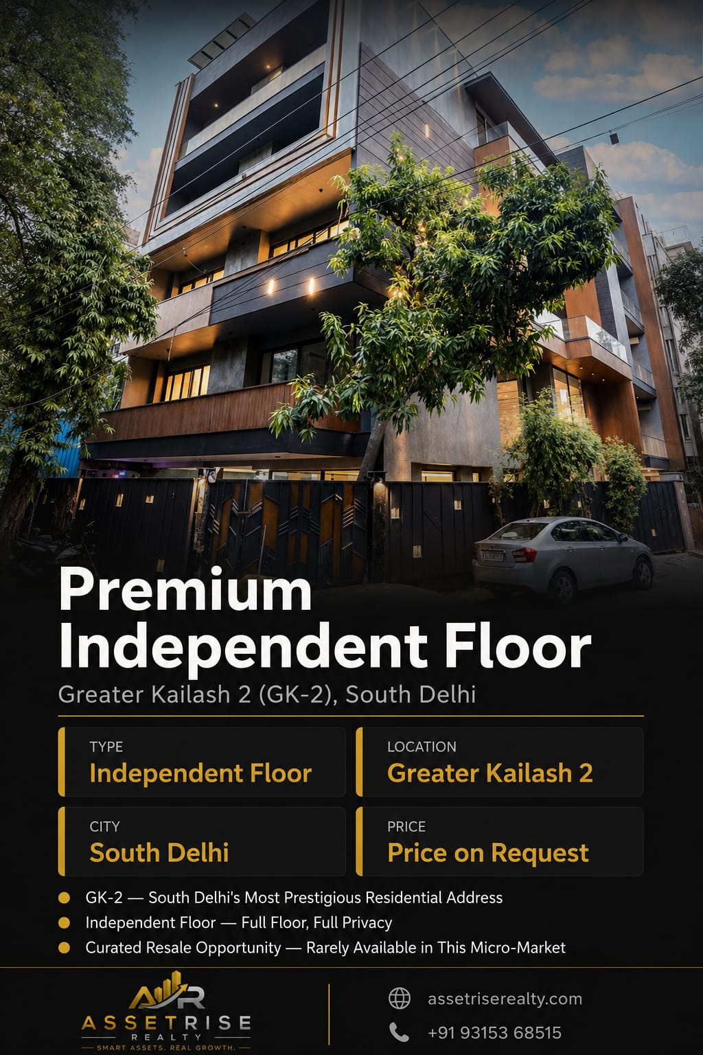 Premium Independent Floor — Greater Kailash 2, New Delhi | Residential Property