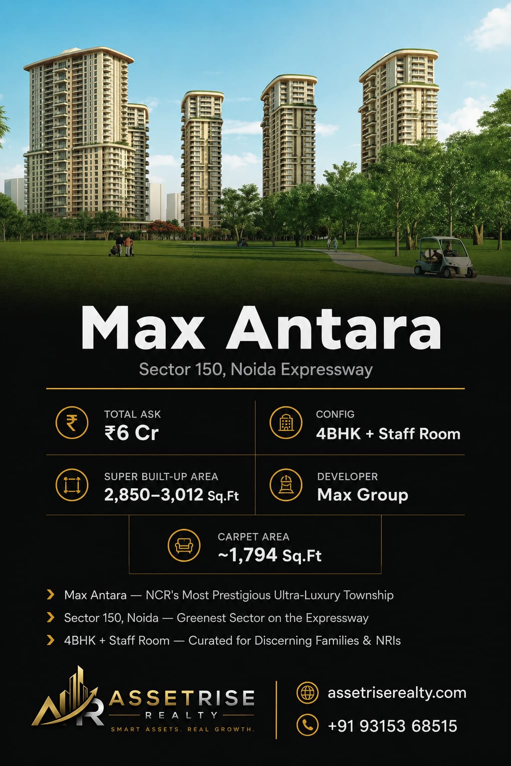 Max Antara — Sector 150, Noida | Premium 4BHK Residences