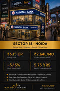 Pre-Leased Nainital Bank — 10-Year Lease, Dual-Floor Branch | Sector 18, Noida